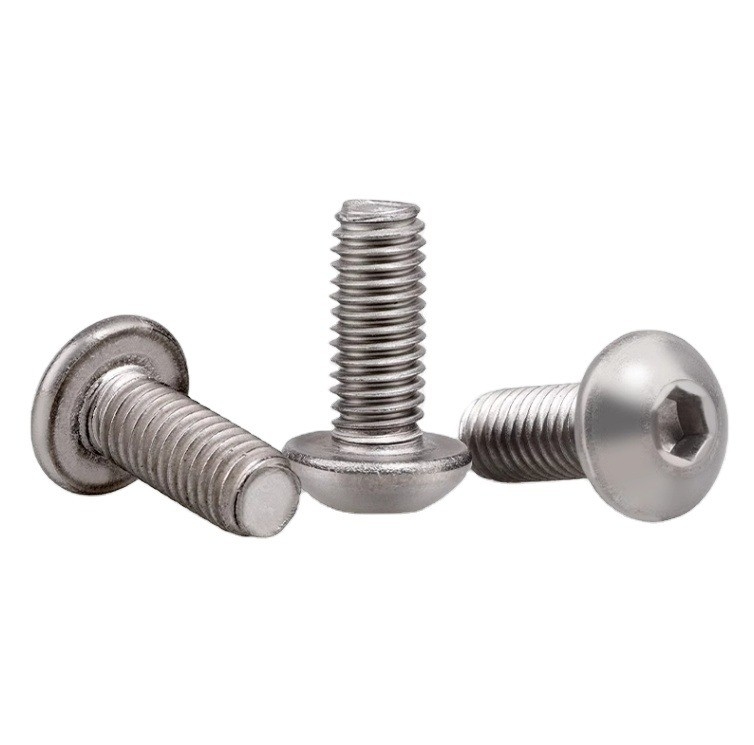 Galvanized Coating Finish Surface Titanium Pan Head Screw with Nylon Patch and Self Locking Button Customized GR5/TC4