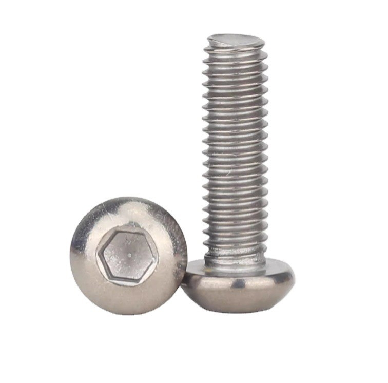 Black Oxide Finish M2 M2.5 M3 M4 M5 M6 Titanium Button Head Hex Socket Screw INCH Measurement System for Harsh Environments