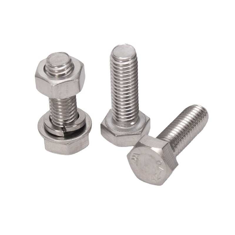 Stainless Steel 304 316 316L DIN 931 DIN 933 Hexagon Head Bolts m3 m4 m5 m6 m8 m10 m12 m14 m16 m20 for Industrial Needs