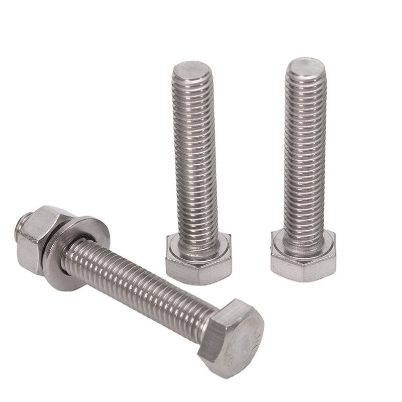 Brass Finish Stainless Steel Fasteners Set Nuts and Bolts for M3 M4 M5 M6 M8 M10 M12 M14 M16 M20 Manufacturing according to DIN Standard