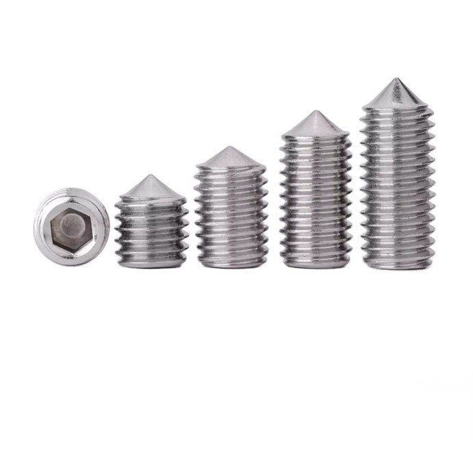 304 Stainless Steel Hollow Grub Screw M7 for Mechanical Thread in Metric Measurement System Corrosion Resistant