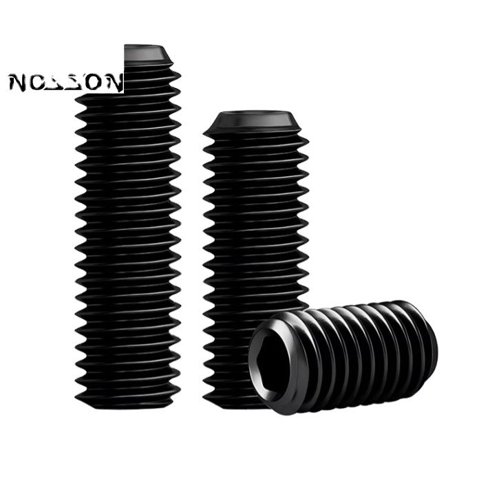 Pan Head Black Alloy Steel M1.4 M2 M2.5 M3 M4 Allen Grub Screw Socket Set Screw Din913 Din914 Din916 Gr12.9 for Mechanical Thread