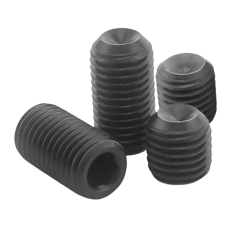 Polishing Metal Fasteners Metric Measurement System Din916 Hex Socket Set Screws with Cup Point M1-M12