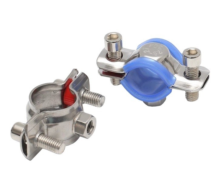 JIS Standard 16-300mm Rubber Lining Heavy Duty Pipe Clamp Hanging Galvanized Hose Clamp for Heavy-Duty Applications