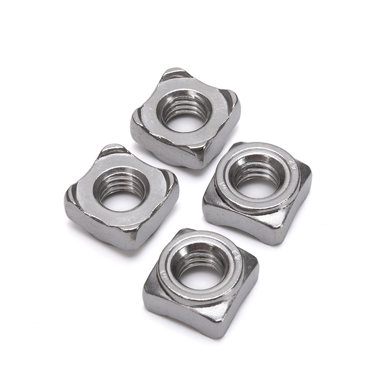 Nickel Plated Metric Customized Square Weld Lock Nut for Smooth Surface Stainless Steel 201/304/316 in Food Beverage Industry