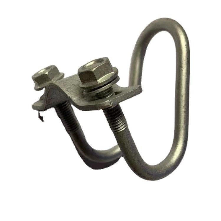 Furniture Double Pipe Clamp 304 Stainless Steel Double U-Bolt with Screw and Washer U-Clamp M6 M8 BLACK Finish DIN Standard