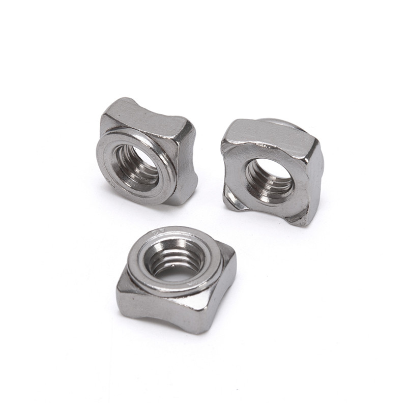 JIS Standard Metric Stainless Steel Square Weld Nut M5 M6 for Heavy Industry Performance in Metric Measurement System