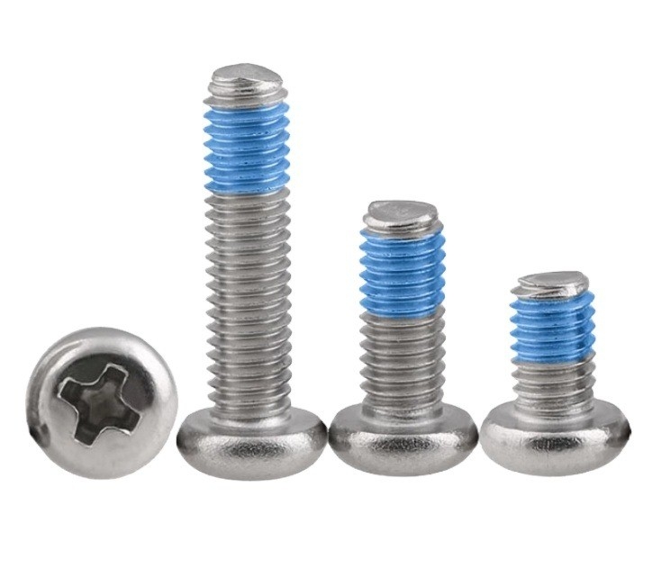 Stainless Steel Metric Thread-Locking Pan Head Phillips Screws M3M4 M5 M6 ANSI Standard for Secure and Durable Fastening
