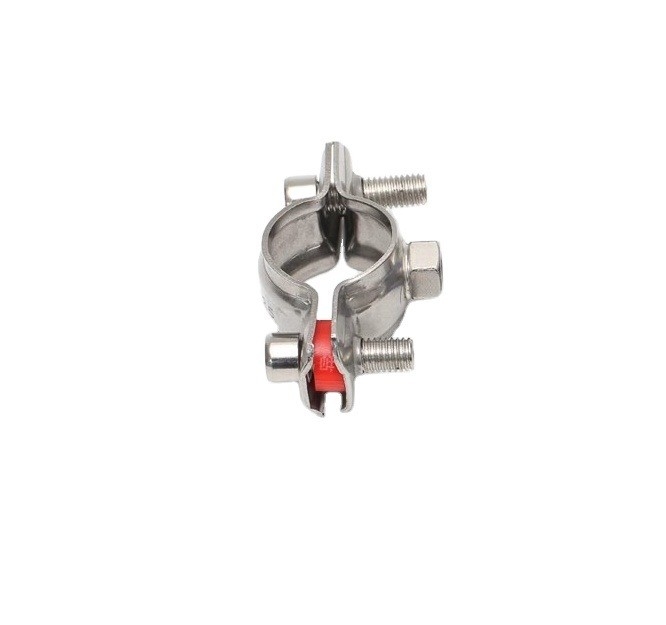 Heavy Industry Support 16-300mm Round Pipe Clip with Bolted Design and Rubber Lining Metric Measurement System Customized