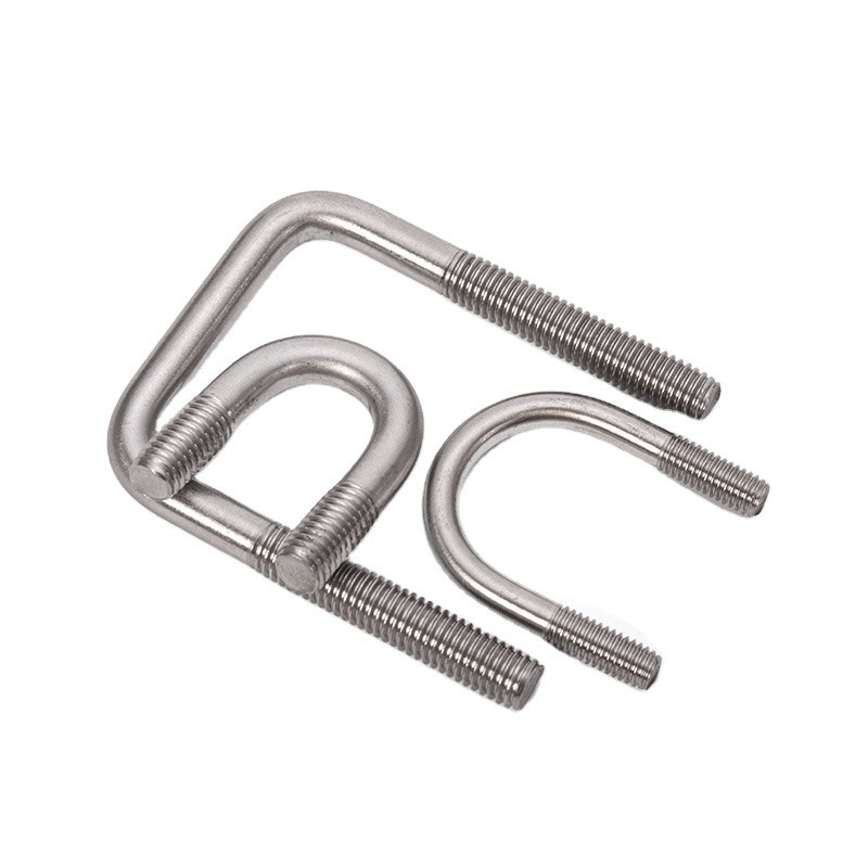 Auto Part Trailer U-Bolt Nut Pipe Clamp made of High Strength 316 Stainless Steel Square U Bolt