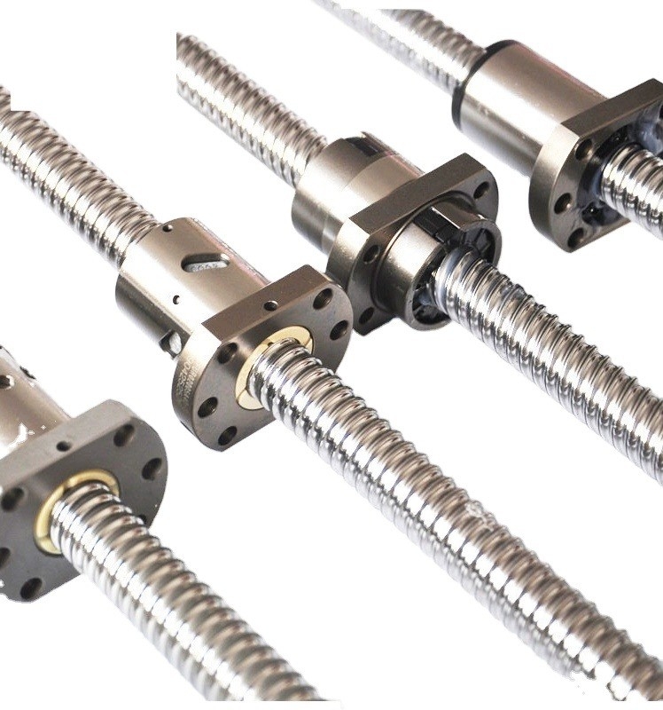 Steel SFU1605 L300mm Rolled Ball Screw C7 with End Machined 1605 Ball Nut Round Head BK/BF12 End Support Coupler for CNC Parts