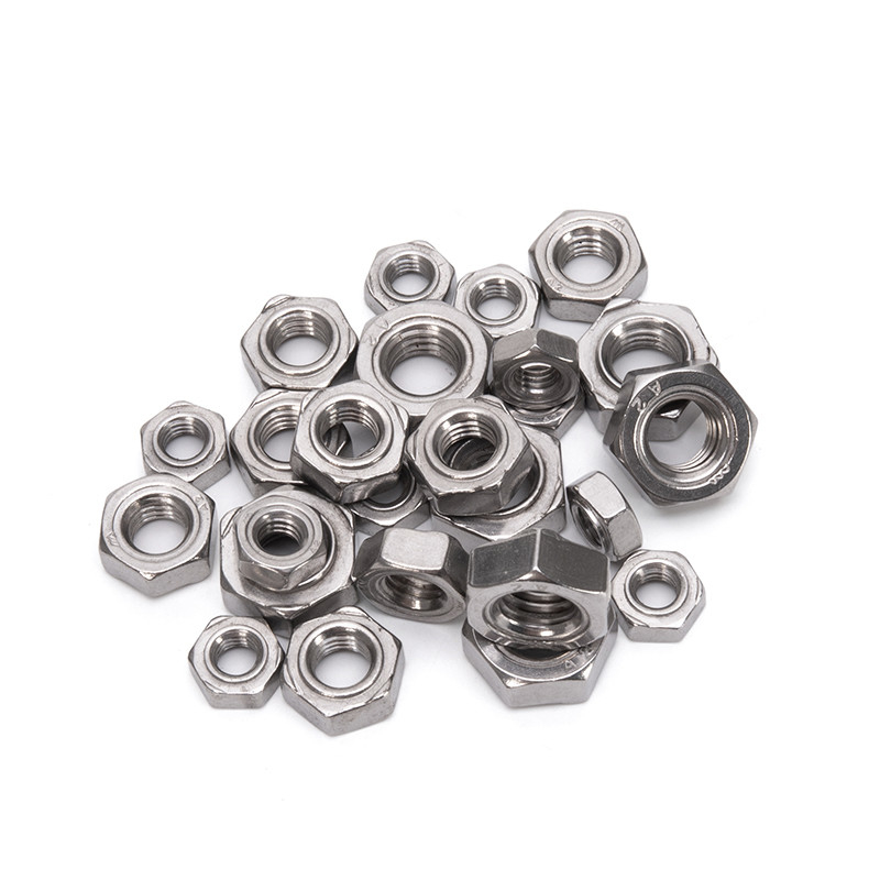 DIN929 Stainless Steel 304 316 A2 A4 Thread Hexagon Weld Nuts for General Industry Standard DIN Grade 4 5 6 by DIN929