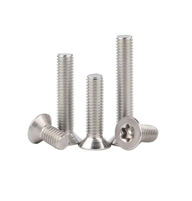 JIS Standard Tamper Proof Bolt Flat Head Security Screws Torx Pin Anti Theft Machine Screw M3 M4 M5 M6 Metric Standard