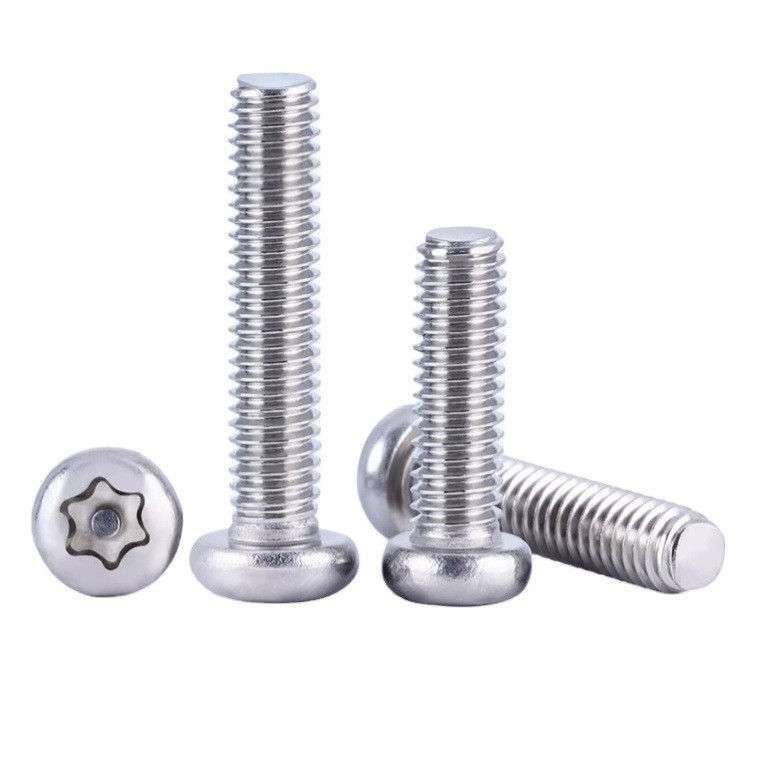 Metric Measurement System Zinc Plated Stainless Steel Plum Security ISO14581 Flat Head Torx Head Safety Screw with Holes