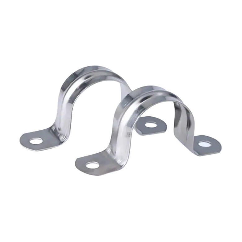 Mining U Type Galvanized Stainless Steel Metal Hose Clamp Saddle Pipe Clamp with Metric Measurement System and ZINC Finish
