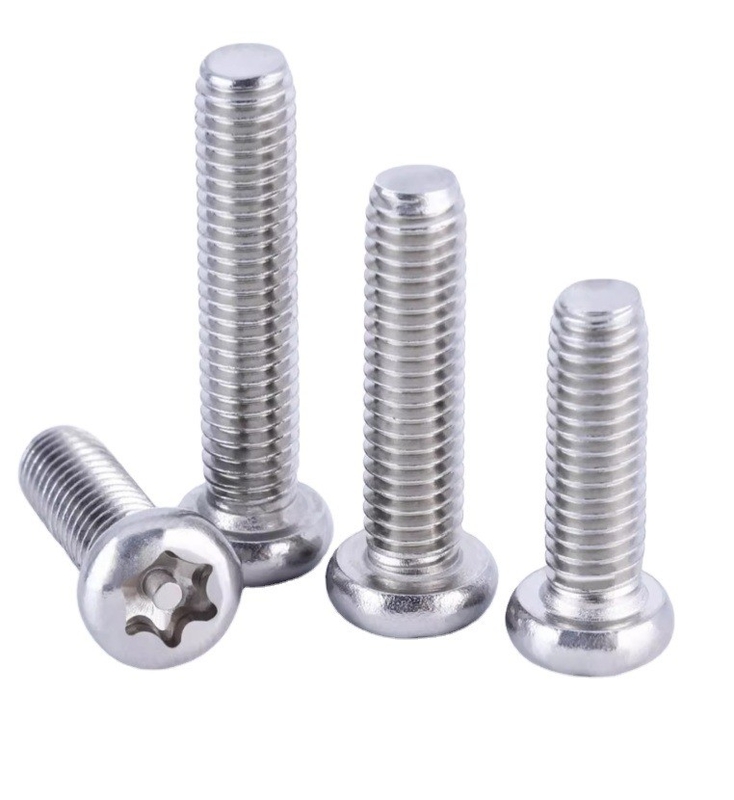 Metric T30 Stainless Steel Anti-Theft Machine Thread Security Screw with INCH Measurement System and Tamper-Proof Design