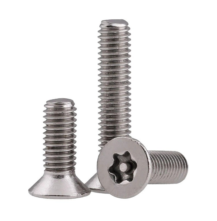 Stainless Steel Pan Head Torx Pin Anti-Theft Round Head Custom Security Screws in Metric Measurement System DIN Standard