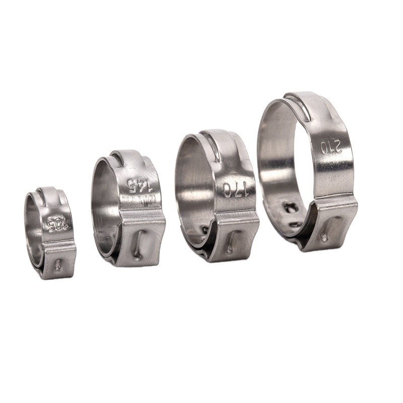 Heavy Duty Clamp Metric Measurement System Customized Support Thin Thickness Single Ear Hose Clamp for Pex Pipe
