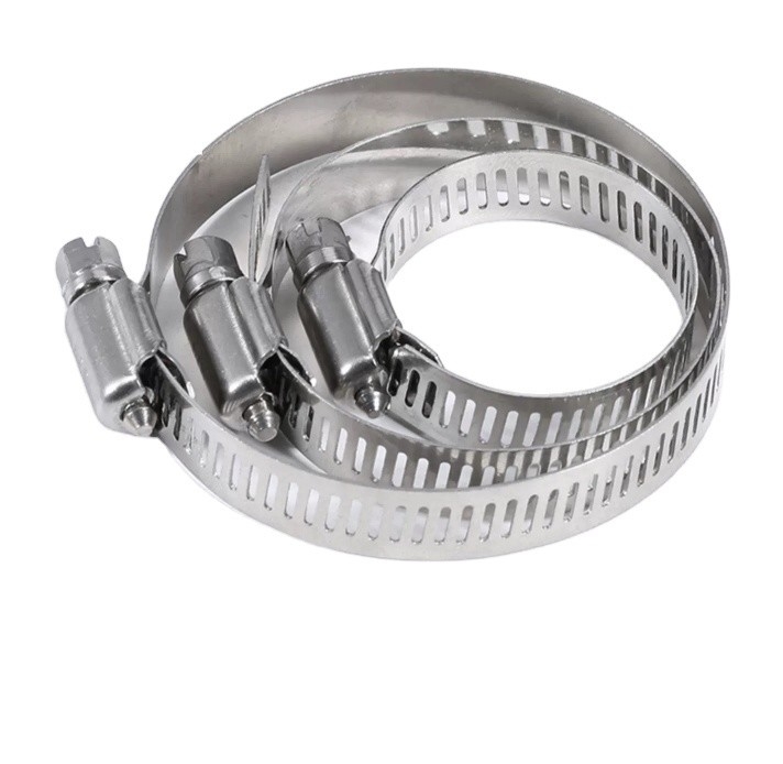 Large Heavy Duty American Type Pipe Clamp with Metric Measurement and Corrosion-Resistant Stainless Steel Hose Clamp
