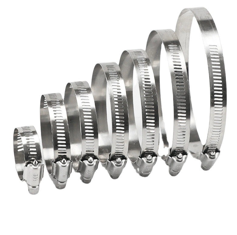 Alloy Steel Material and Carbon Steel in 16-300mm Germany Type Hose Clamp with Customized Support