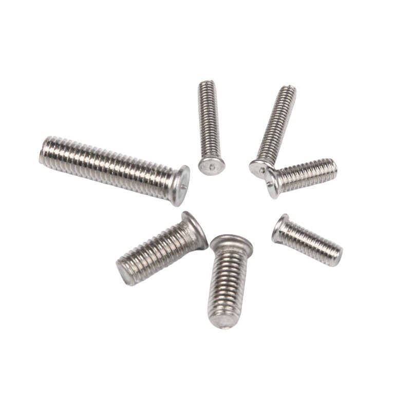 Silver Stainless Steel One Point Stud Weld Bolt DIN34817 with ZINC Finish Resistant to Extreme Conditions and Polishing
