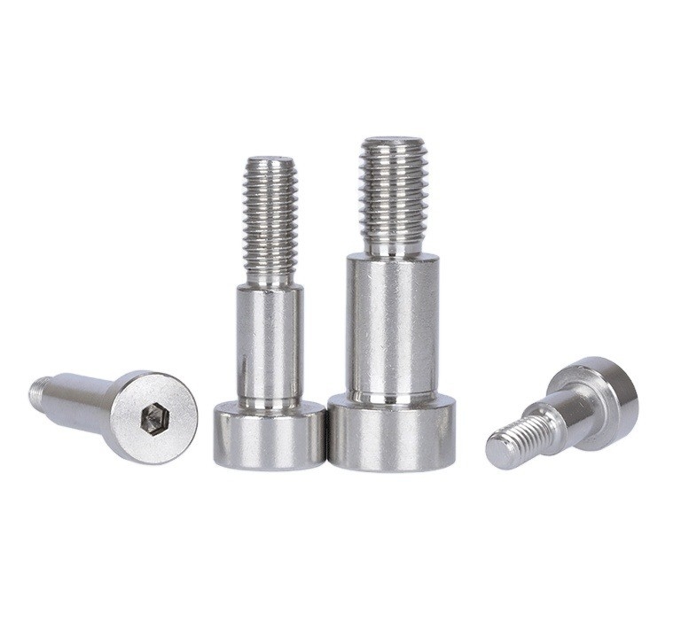 Customized Size Flat Head Style Shoulder Screws SMSB6-15 with Polishing INCH Measurement System and Stainless Steel