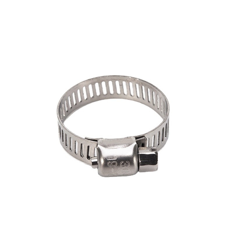 Metric DIN Standard American Adjustable Pipe Clamp Worm Gear 201 304 Stainless Steel Hose Clamps for 16-300mm Pipes