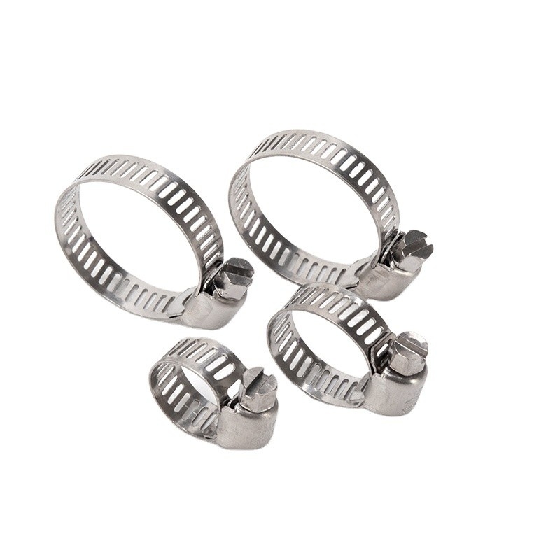 16-300mm INCH Measurement System Stainless Steel Pipe Clamp with Slotted Head Screw Hose Clamp Standard or Nonstandard