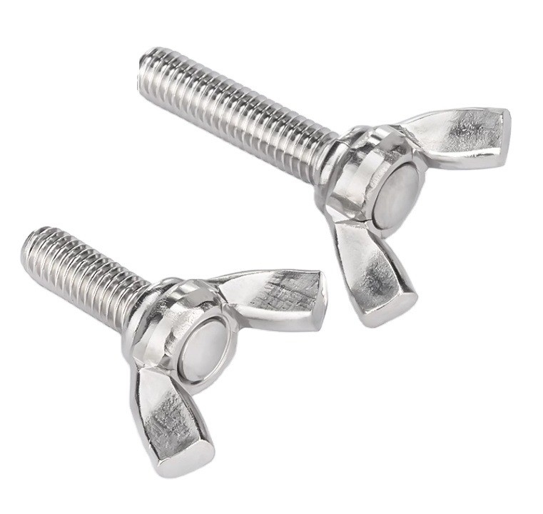 ISO9001 Certified Wing Style DIN316 Zinc Plated Carbon Steel Butterfly Screw for Customized Industrial Needs