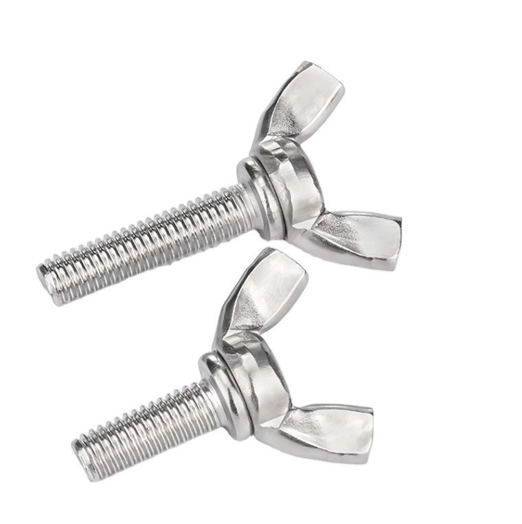 Industry Customized Size Metal Wing Screw with ISO9001 Certification and Stainless Steel Material