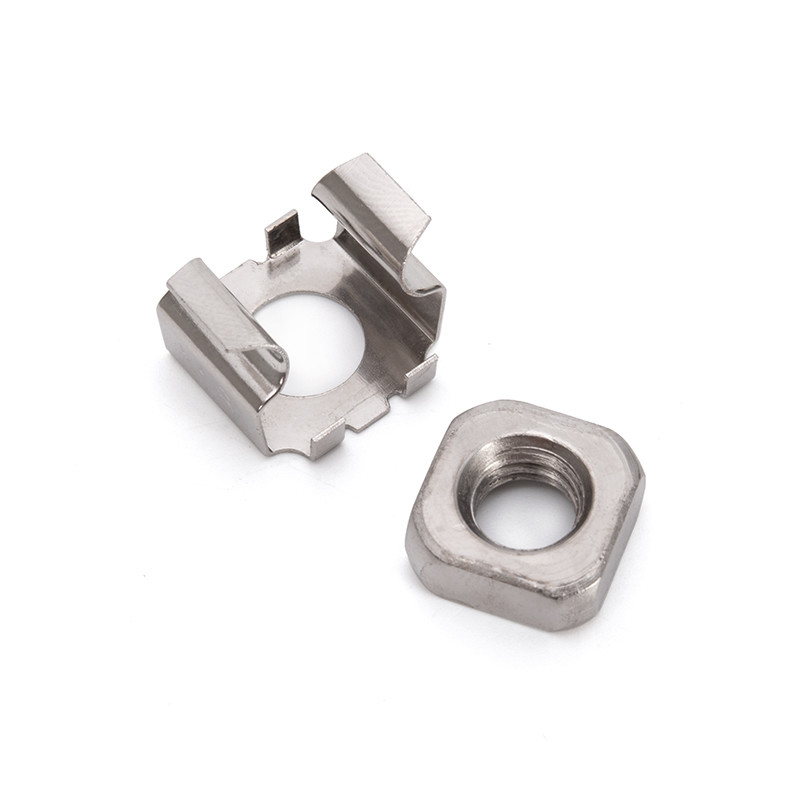Black Oxide Finish M6 M8 Stainless Steel Square Cage Castle Nut for Heavy Industry in Automotive Applications
