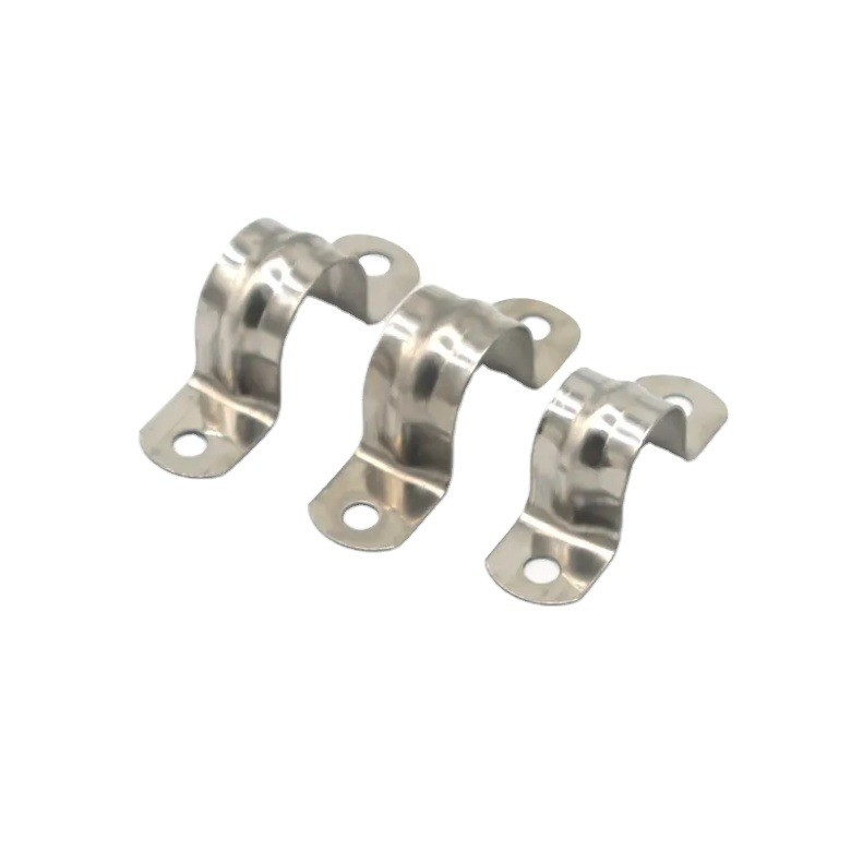 Metric Measurement System Heavy Duty U Type Hose Clamp for German Type Stainless Steel Pipe Clamp