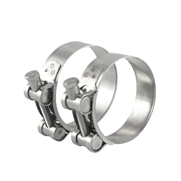 ODM Heavy Duty Clamp Manufacture Exhaust Hollow T Bolt European Clamp Carbon Steel Pipe Clamps Metric Measurement System