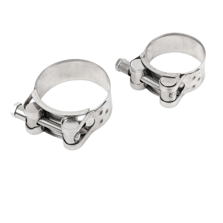 Customized Support ZINC Finish CJan High Pressure SS304/SS316 Hose Clamp with Strong Clamp and Single Pin Bolts Metric Measurement System