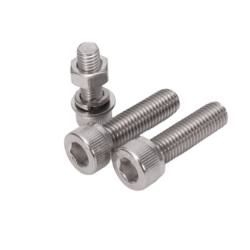 Stainless Steel Bolts m1.6 m2 m2.5 m3 m4 m5 m6 m8 m10 m12 m14 m16 m20 with Zinc-aluminum Coated Finish in DIN Standard