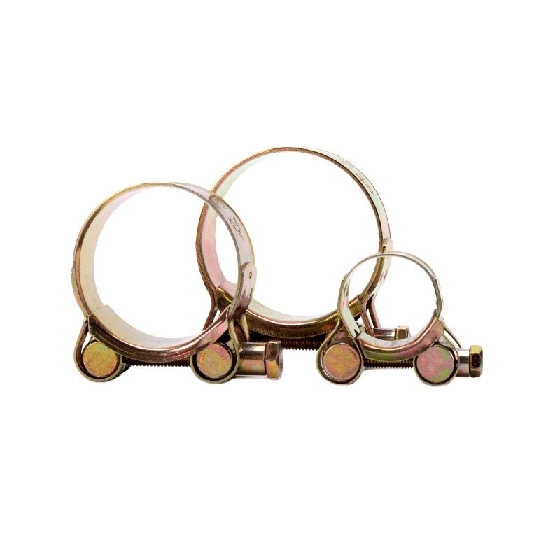 ZINC Coated Galvanized Steel Pipe Clamp Stainless Steel Collar Rubber Loaded Coated Hose Clamps for High Strength Tube