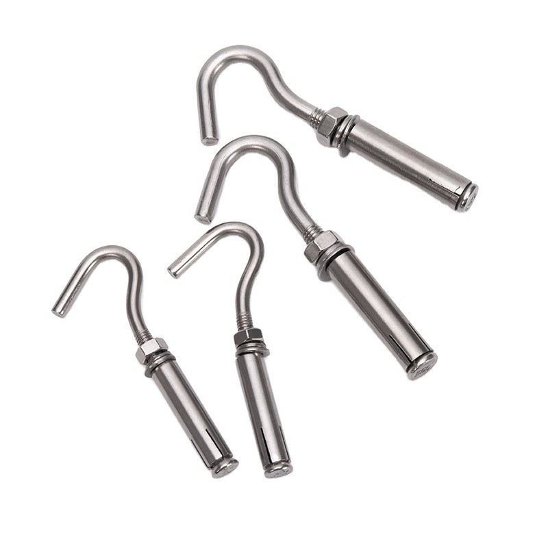 Black Finish M8 M18 Stainless Steel SS304 SS316 A2 A4 J Type Anchor Bolt for Industrial and Construction Applications