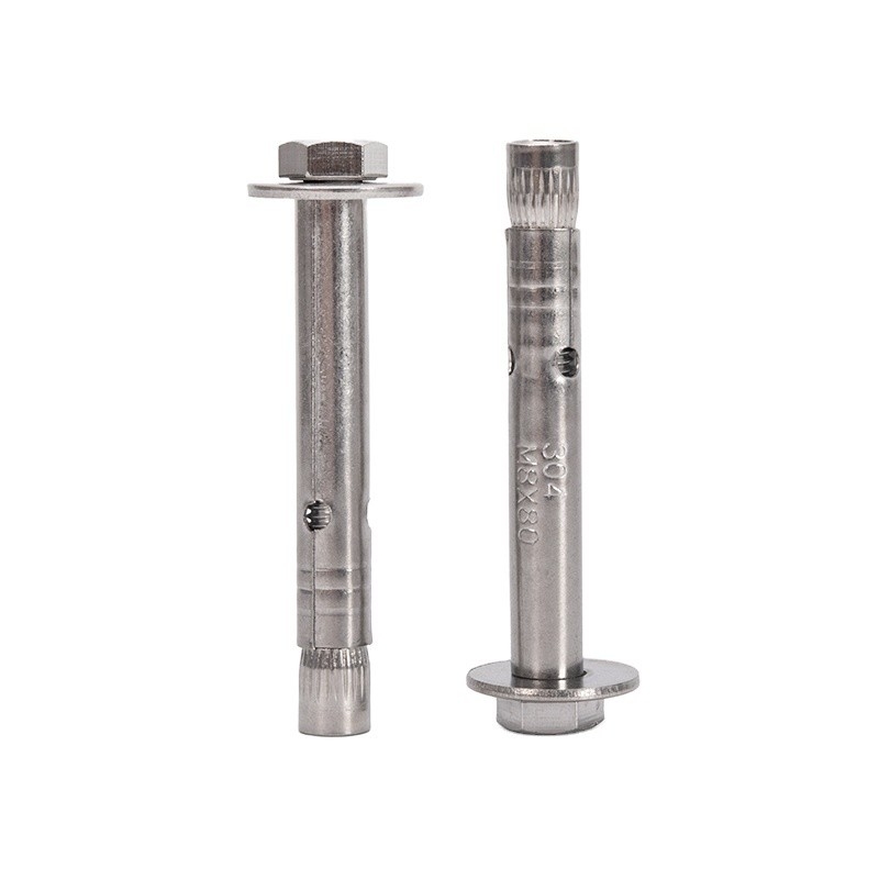 700 Capacity M8 M10 M12 Grade 8.8 GS Galvanized Steel Hex Head Antiskid Shark Fin Sleeve Anchor Bolt IN and ISO Standard