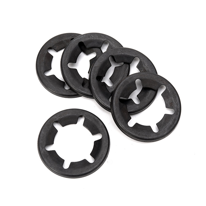 18-8 Stainless Steel Plain Finish Black Star Lock Washer for M3 Thread Size Resistant to Corrosion 3mm Diameter Shaft