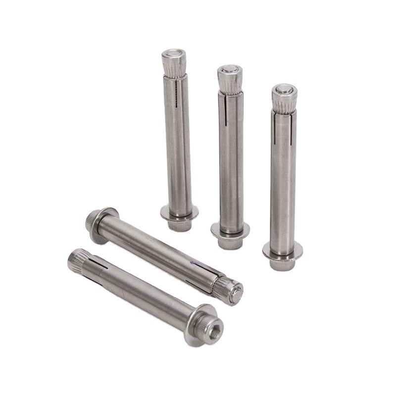 Sample M12 Grade 8.8 GS Galvanized Steel Hex Head Antiskid Shark Fin Sleeve Anchor Bolt ISO Standard for Your Requirements