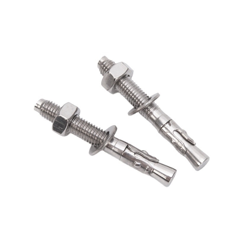 DIN Standard Silver Carbon Steel Stainless Steel 304 316 Wedge Anchor Expansion Anchor Bolt Dyna Bolt SS304 for Versatile
