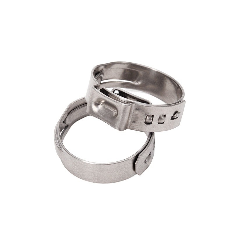 DIN Standard Competitive Stepless Single Ear Hose Clamp with Adjustable Clamp and Customized Support OEM in ZINC Finish