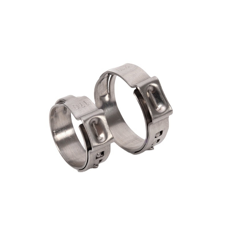 JIS Standard SS304 Fittings American Type Single Ear Hose Pipe Clamps for Mining Metric Measurement System