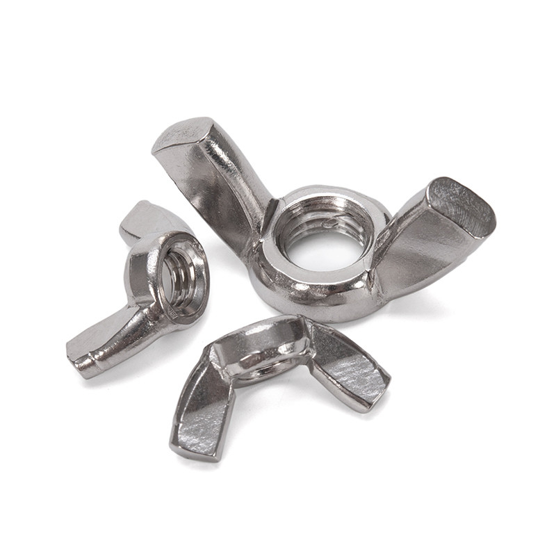 Sturdy DIN315 Butterfly Wing Nuts / Butterfly Bolt and Nut DIN Zinc White/Yellow Zinc Carbon Steel for Mining GB Standard