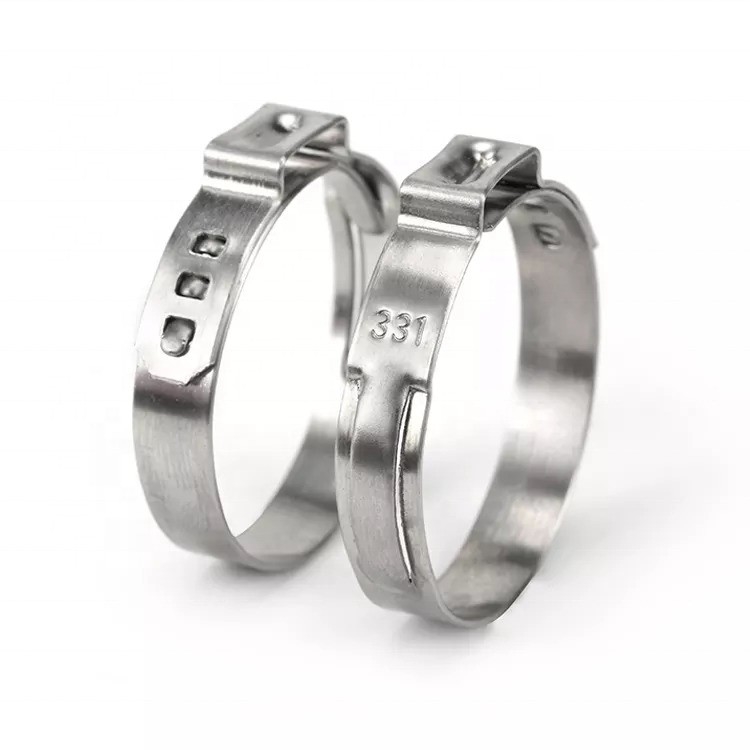 ToWin's Healthcare Heavy Duty Clamp Bolts Clamp Type American Type 1-Ear Single Clamps with Stainless Steel Collar Pipe Clamps