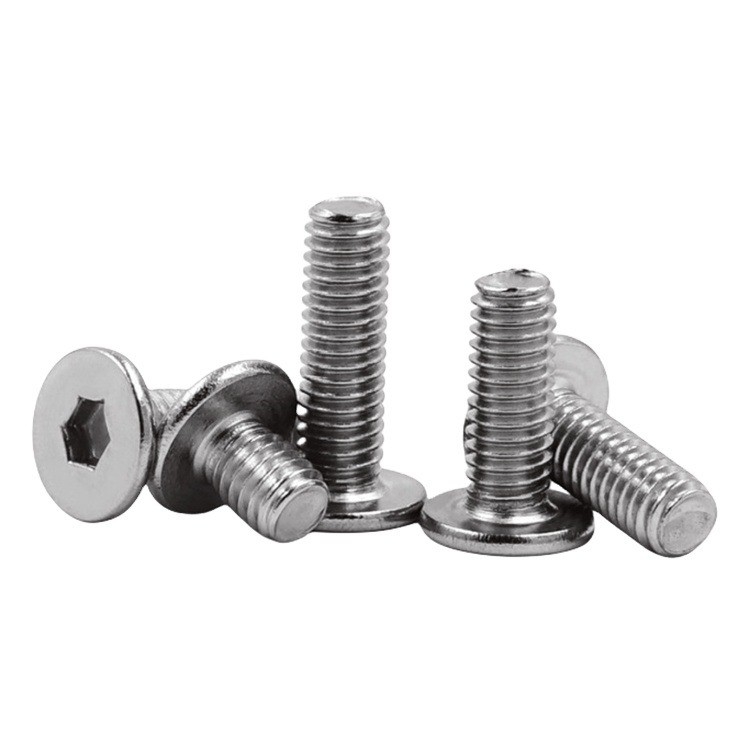 Industrial Applications M5 M6 M8 Stainless Steel Ultra Thin Head Hex Socket Screw with ZINC PLATED Finish and DIN Standard