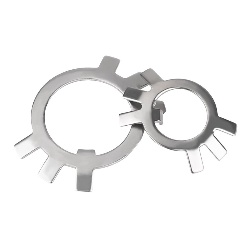 Spring Lock Washers for Electrical Installations M10 M12 M14 M60 Carbon Steel JIS Standard Split Style Six Claw Washer