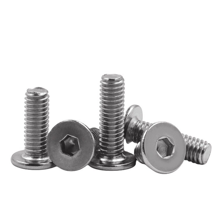 Stainless Steel M3 M4 M5 M6 Ultra Thin Head Hex Socket Screw INCH Measurement System Suitable for Various Industrial Uses