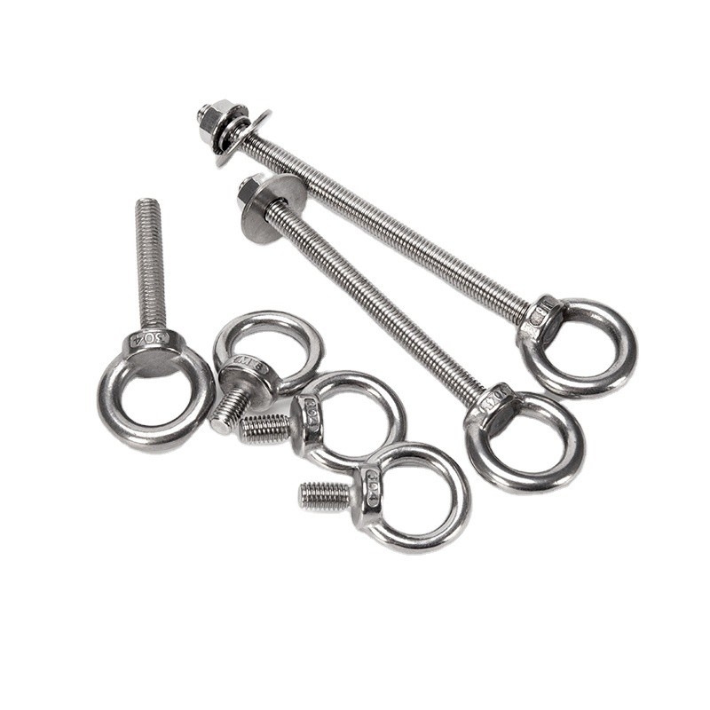 Marine Lifting Ring Screw Loop Hole Steel Eye Bolt M6 M8 M10 with DIN Standard and INCH Measurement System