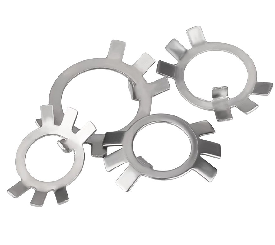 Style Spring lock washers M10M12M14-M60 Stainless Steel Circular Stop Washer for Oil Gas Industry Six Claw Black Finish